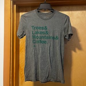 The Great PNW T-Shirt - Trees & Lakes & Mountains & Coffee